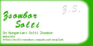 zsombor solti business card
